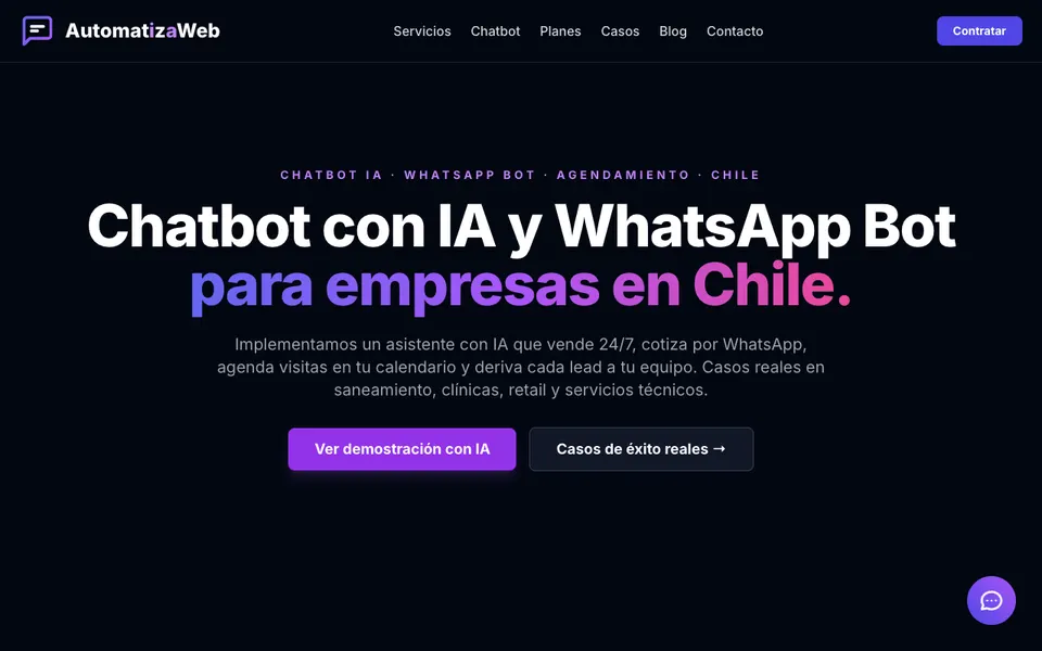 Portada de automatizaweb.cl