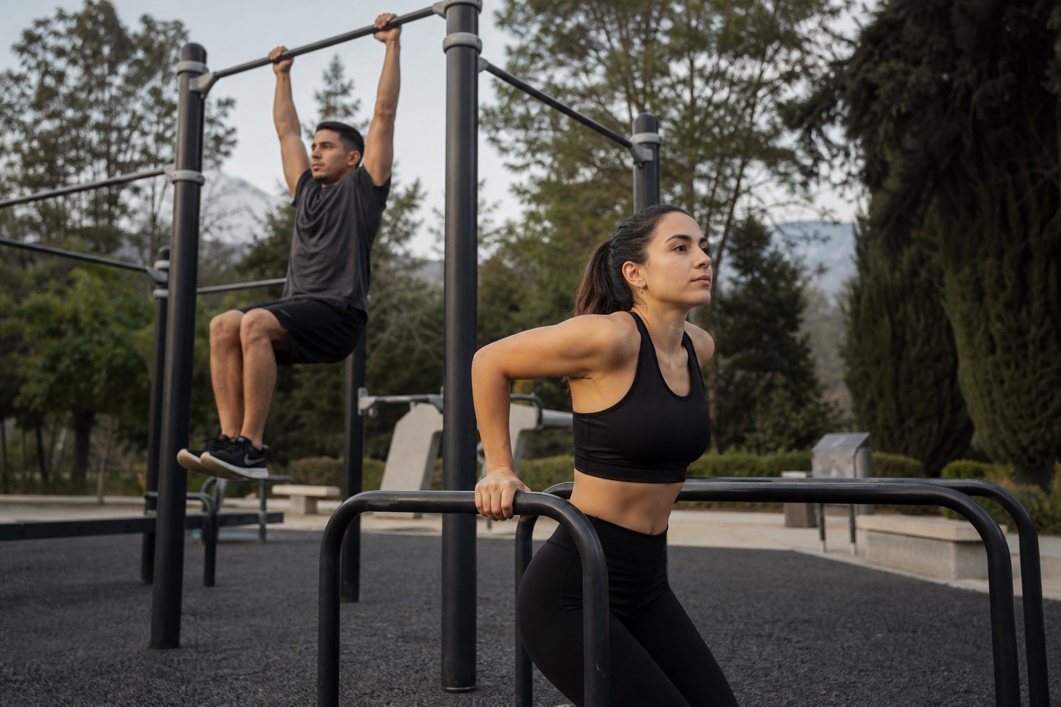 Entrenamiento funcional en el parque